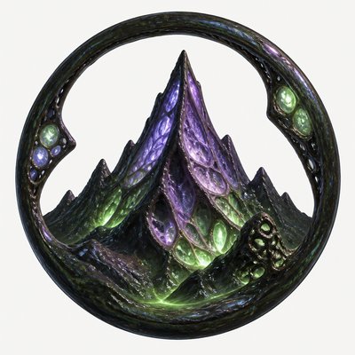 Biopunk Sci-Fi Art logo concept example