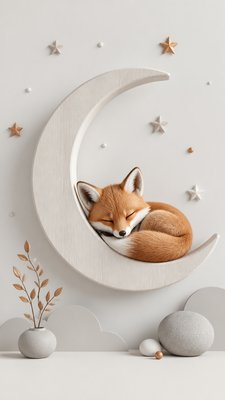 Minimalist Interior Design baby announcement example