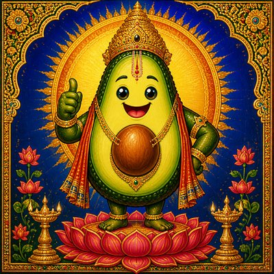 Hindu Religious Art sticker example