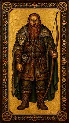 Orthodox Icon Religious Art tabletop character portrait example