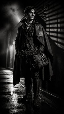 Film Noir Aesthetic character design example
