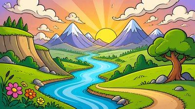 Cartoon Comic Art desktop wallpaper example