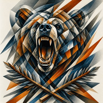 Cubo-Futurism Art Style t-shirt design example