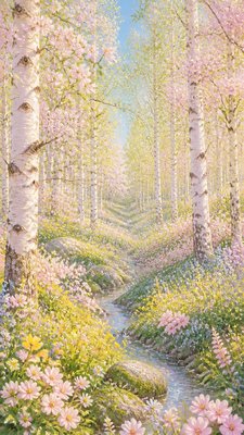 Bloomcore Aesthetic wall art print example