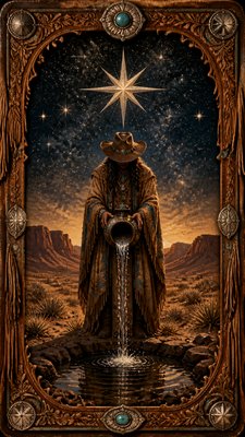 Cowboycore Aesthetic tarot card example