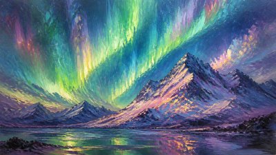 Impressionist Nature Art banner example