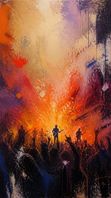 Abstract Expressionist Modern Art Style flyer example