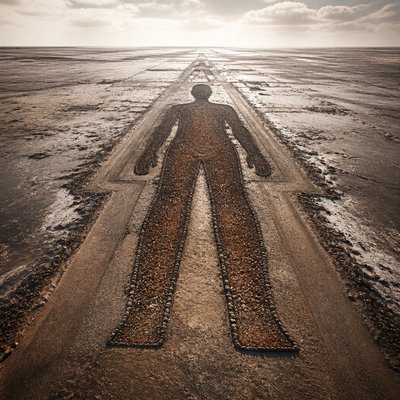 Land Art Style album cover example