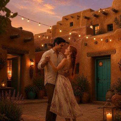 Adobe Pueblo Architecture couple portrait example