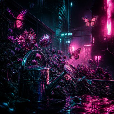Cyberpunk Sci-Fi Art coloring page example