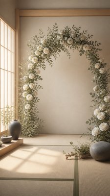 Zen Interior Design wedding invitation example