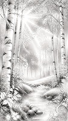 Shoujo Romance Manga Art Style wall art print example