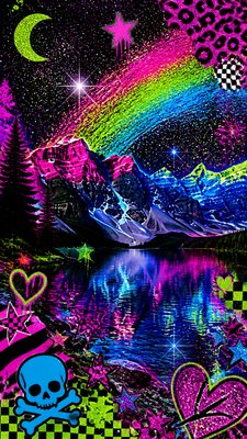 Scene Aesthetic phone wallpaper example