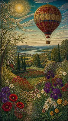 Pre-Raphaelite Art Style greeting card example