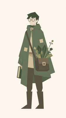 Minimalism Art Style character design example