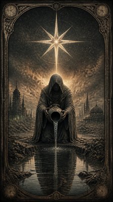 Post-Apocalyptic Sci-Fi Art tarot card example