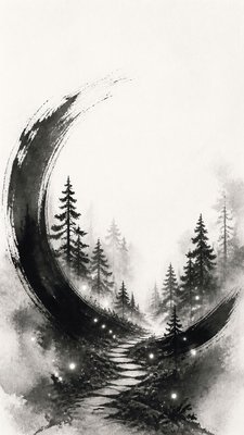 Zen Circle Minimalism Art Style book cover example