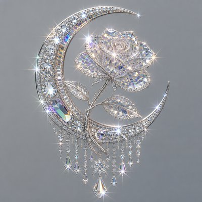 Crystal Jewelry Style tattoo design example