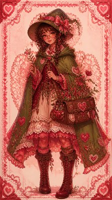 Lovecore Aesthetic character design example