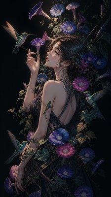 Semi-Realistic Anime Art Style phone case design example