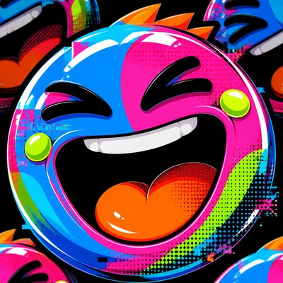 Neo-Pop Art Style Twitch emote example