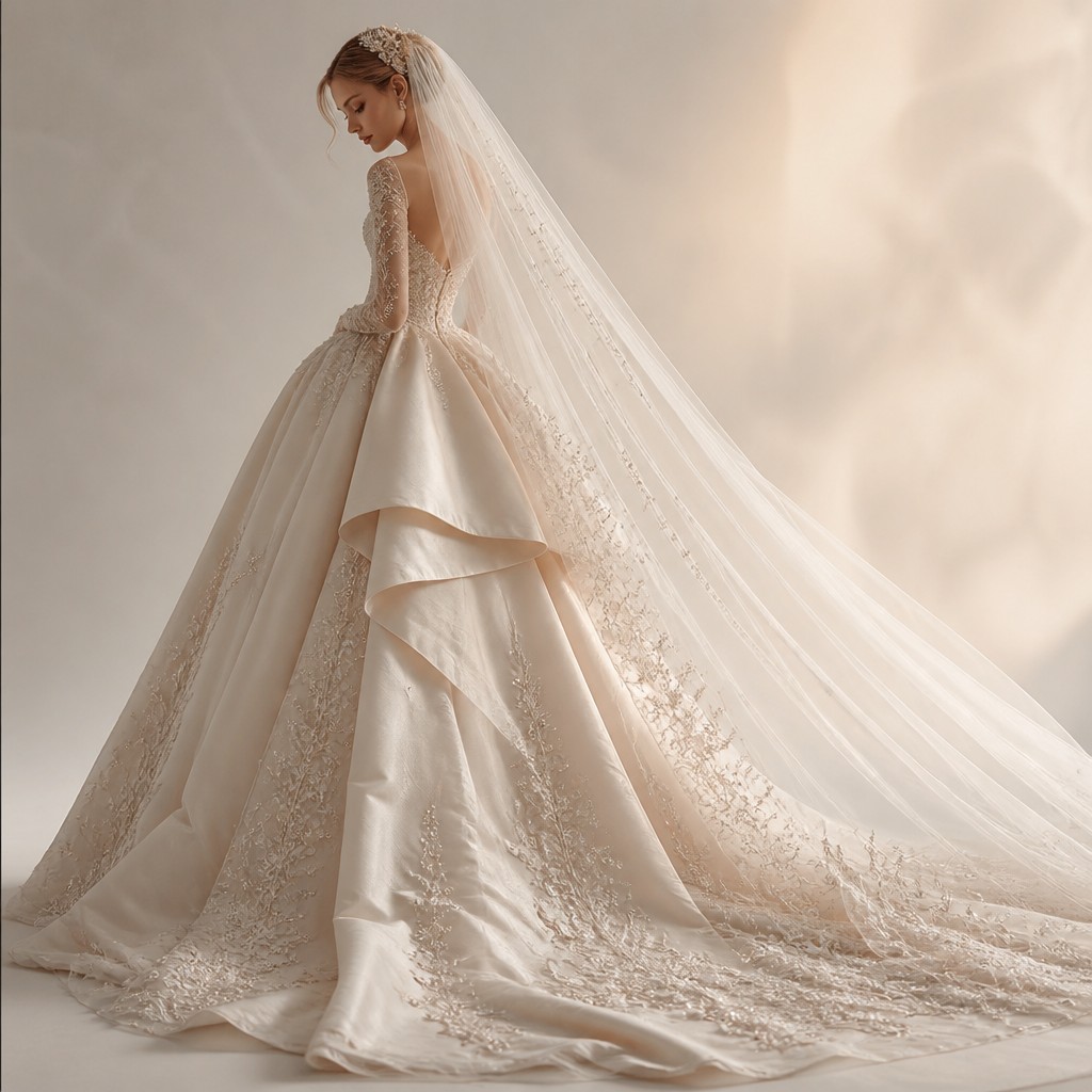 a paper plane, clean minimal composition on a plain background, no text — Bridal Couture Fashion Design icon