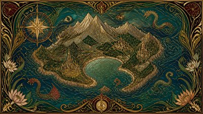 Art Nouveau Architecture Art fantasy map example