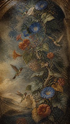 Fresco Narrative Renaissance Art Style phone case design example