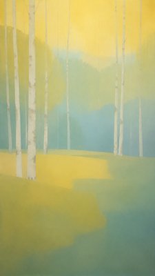 Color Field Painting Style wall art print example