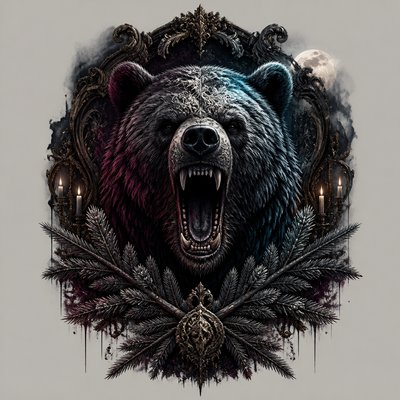 Dark Gothic Art t-shirt design example