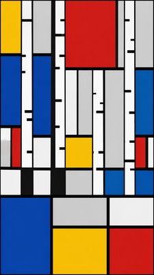 De Stijl Art Style wall art print example