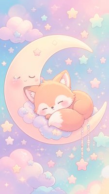 Kawaii Pastel Anime Art Style baby announcement example