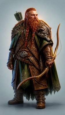 Digital Art Style tabletop character portrait example