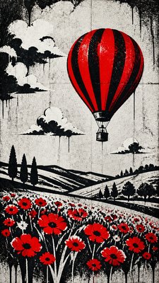 Stencil Street Art Style greeting card example