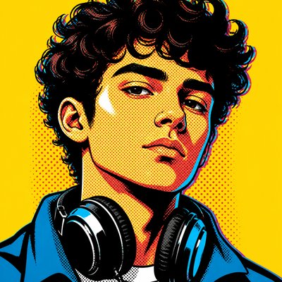 Advertisement Pop Art Style Discord profile picture example
