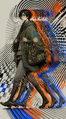 Kinetic Art Style character design example