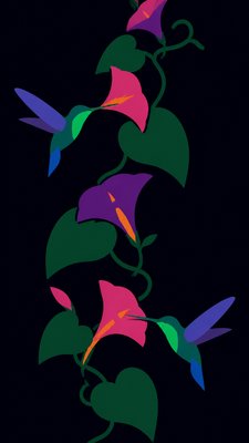 Color Field Minimalism Art Style phone case design example