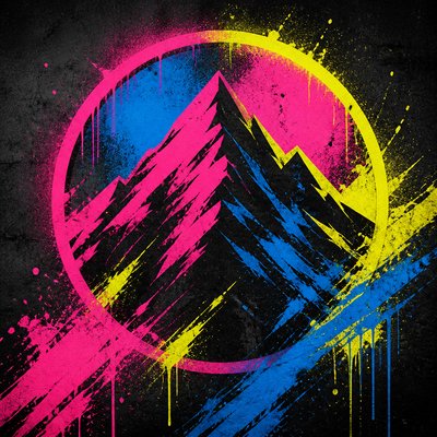 Graffiti Modern Art Style logo concept example