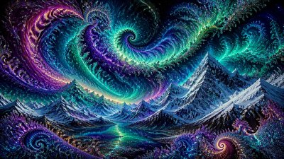 Fractal Abstract Art Style banner example