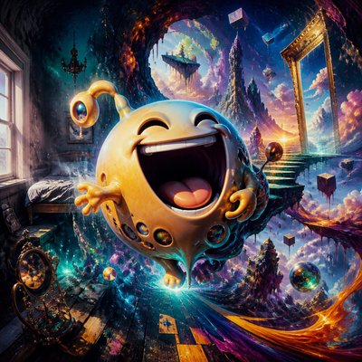 Surrealist Landscape Art Style Twitch emote example