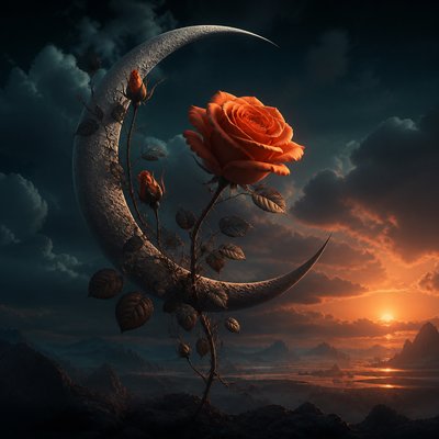 Matte Painting Digital Art Style tattoo design example