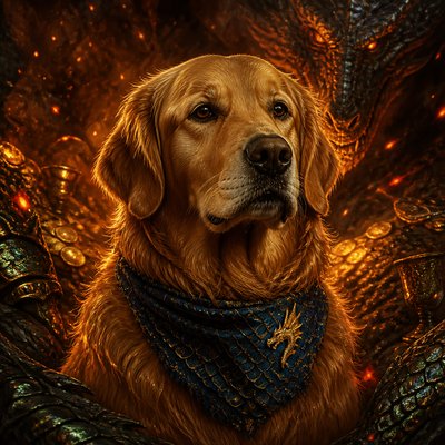 Dragoncore Aesthetic pet portrait example