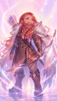 Magical Girl Anime Art Style tabletop character portrait example