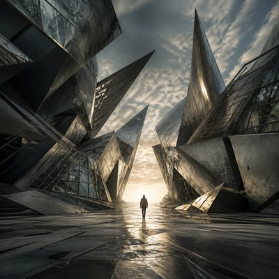 Deconstructivist Architecture album cover example