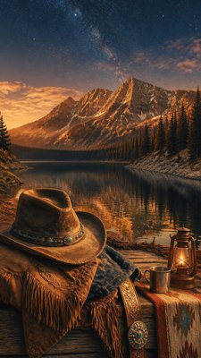 Cowboycore Aesthetic phone wallpaper example
