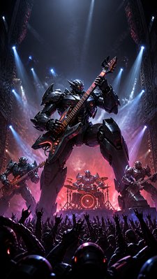 Mecha Anime Art Style flyer example