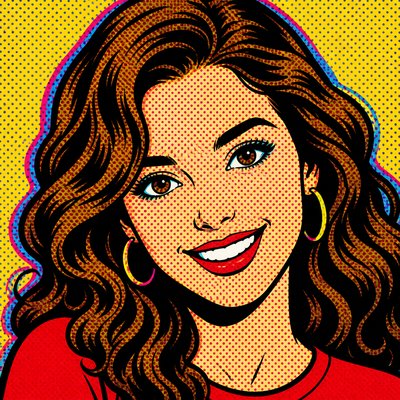 Pop Art Style profile picture example