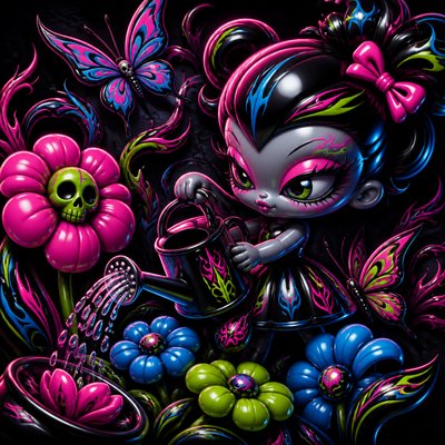 Lowbrow Art Style coloring page example