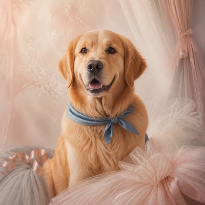 Balletcore Aesthetic pet portrait example