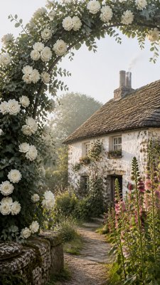 Cottage Vernacular Architecture wedding invitation example